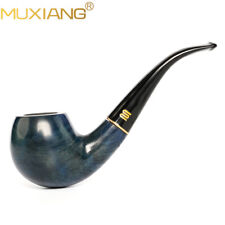Handcrafted Briar Pipe 9mm Full Bent Tobacco Pipe Wooden Classic Smoking Pipe picture