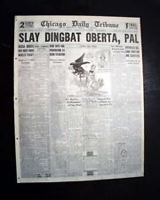 Best JOHN DINGBAT OBERTA Chicago Mobster Gangster ASSASSINATION 1930 Newspaper picture