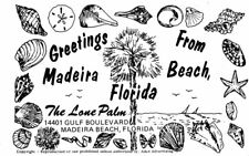 Florida Madeira Beach Lone Palm Restaurant Shells Postcard 22-3245 picture
