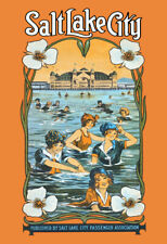 1915 Salt Lake City Saltair Pavilion Poster - Vintage Mormon LDS History picture