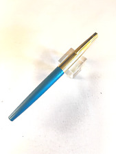 Sheaffer Turquoise/Gold Stylist Fountain Pen double sided nib:  Med and Ex FINE picture