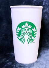 Starbucks 12oz Ceramic Travel Coffee Mug Tumbler with Lid Mermaid Siren 2011 picture
