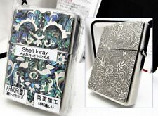 Armor Flower Mosaic Shell Inlay Antique Nickel Double Sides ZIPPO 2019 MIB Rare picture