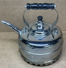 Vintage Simplex Patent Solid Copper Whistling Tea Kettle England picture
