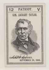1891 Prof Godspeed The Game of American Patriots Zachary Taylor #12 0w6 picture