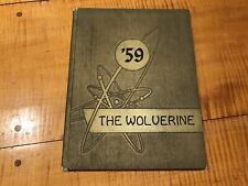 yearbook UNION BRIDGE MARYLAND 1959 ELMER A WOLFE High School THE WOLVERINE RARE picture