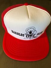 Vintage Harold’s Club Red and White Trucker Hat Reno Nevada Casino picture