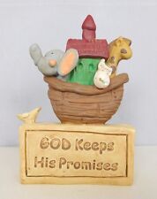God Keeps His Promises - New resin block with Noah's Ark - Blossom Bucket #2741 picture