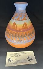 Red Earth Pottery Mesa Verde Vase Perfina Rockwell Signed Colorado picture