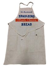 VINTAGE 1940-'50S SPAULDING BREAD TABLE QUEEN CLOTH APRON GROCERY STORE picture