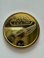 Disneyland Tomorrowland: STAR TOURS gold medallion coin Star Wars picture