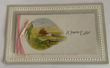 Vintage 1919 Easter Greetings Card w/ unfolding booklet ~ A Joyous Easter picture