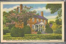 1961 Postmarked Postcard Home of Betty Washington Kenmore Fredericksburg VA picture