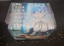 Official RE:ZERO Rem Anime Leather Deck Box Case Card Holder Magnetic picture