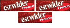 3x EZ Wider French Rolling Papers 3 Paks EZ-Wider Papers FREE USA Shipping picture
