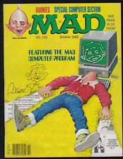 MAD Magazine #258 Signed and Sketched by Sergio Aragones 1985 FN picture