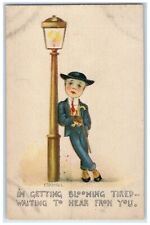 c1910's Boy I'm Getting Blooming Tired Dagmar Montana MT Posted Antique Postcard picture