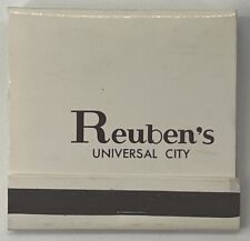 Vintage Reuben's Restaurant Universal City Matchbook ~ Full picture