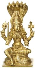 South Indian Goddess Durga Mariamman Idol Brass Figurine Statue picture