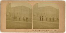 c1890's Real Photo Stereoview Card Chicago's Pride of Prides, Her Auditorium picture