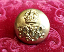 BRITISH ROYAL HOUSEHOLD CAVALRY LARGE COAT BUTTON KING'S CROWN BY SAMUEL, LONDON picture