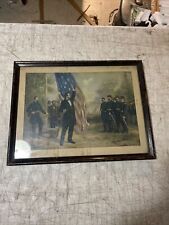 President Abraham Lincoln Giving A Speech Art Print Copyright 1910. S. Porter picture