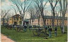 Springfield Arsenal Grounds Artillery Soldiers At Attention Unused 1910 MA  picture