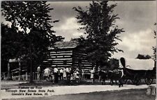 Lincoln's New Salem IL-Illinois, New Salem Park, Vintage Postcard picture
