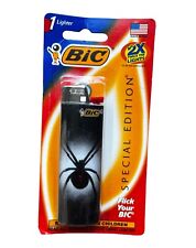 Rare Hard To Find Vintage Special Edition Black Widow Spider Bic Lighter NEW picture
