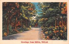 Greetings From Edna Texas 1952 Postcard picture