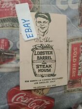 Alan Hale Jr. The Skipper, Advertisement Lobster & Steak House, Glossy 4x6 Photo picture