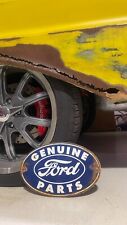 FORD GENUINE PARTS PORCELAIN ENAMEL SIGN 20 X 12 INCHES picture