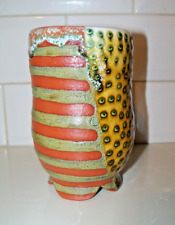 Ronan Kyle Peterson Earthenware Drinking Vessel Pottery Nine Toes Pottery Signed picture
