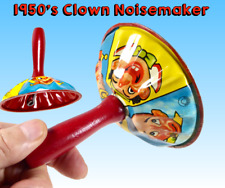 Mid-Century USA Noisemaker With Clowns Smirking At You, Including Cigar Smoker picture