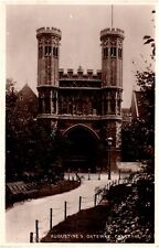 St. Augustine's Abbey Gateway Canterbury Kent England 1910s RPPC Postcard UK picture