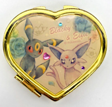 Pokemon 2017 Espeon & Umbreon  Comb Mirror Compact with Sticky Notes Heart Shape picture