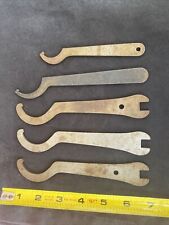 VTG C lathe Spanners - Lot of 5 - Hook Wrench picture