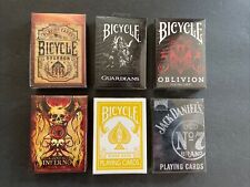 Bicycle Playing Card Lot Of 6 Decks Sealed Karnival Oblivion Guardians Bourbon picture