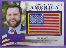 J.D. Vance Decision 2022 PURPLE FOIL GOD BLESS AMERICA FLAG PATCH PG14 #'d 2/2 picture