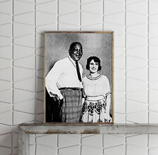 Photo: Jack Johnson, John Arthur Jackson, Galveston Giant, Wife, African America picture
