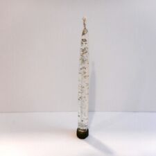 Vintage Mid Century Lucite Candlestick Single Clear with Silver Confetti Flakes picture