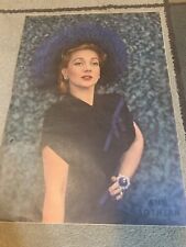 ANN SOTHERN original color portrait SUNDAY NEWS 5/19/46 OLD HOLLYWOOD RARE picture