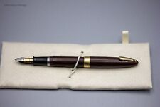 Sheaffer 1940's Tuckaway Statesman Pen, Burnt Umber Brown 14K Fine Medium, USA picture