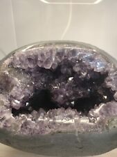 21.7 Lb Natural Amethyst Geode Quartz Cluster Crystal Mineral Specimen Healing picture