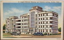 St. Josephs Infirmary Maternity & Children Building, Houston Texas 1945 Postcard picture