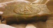 Vintage Genuine Incolay Stone Handcrafted USA  Large Jewelry Trinket Box picture