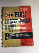 1968 Texaco Lubrication Guide picture