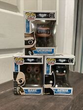 Funko Pop The Dark Knight Rises Set Of Batman, Bane And Catwoman picture