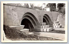 Vintage Postcard WA Seattle RPPC Tunnels Entrance from Lake Washington -12748 picture