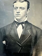 1870s Tintype Photograph Dapper Victorian Era Gentleman picture